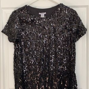 Bar III Black Sequin Dress
